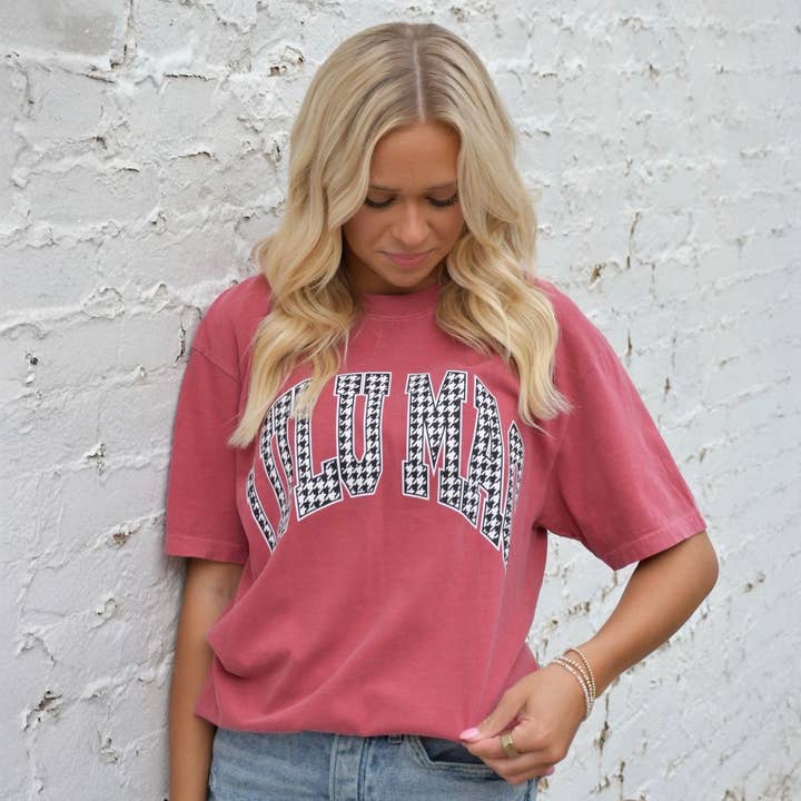 Lulu Mac| Houndstooth Tee