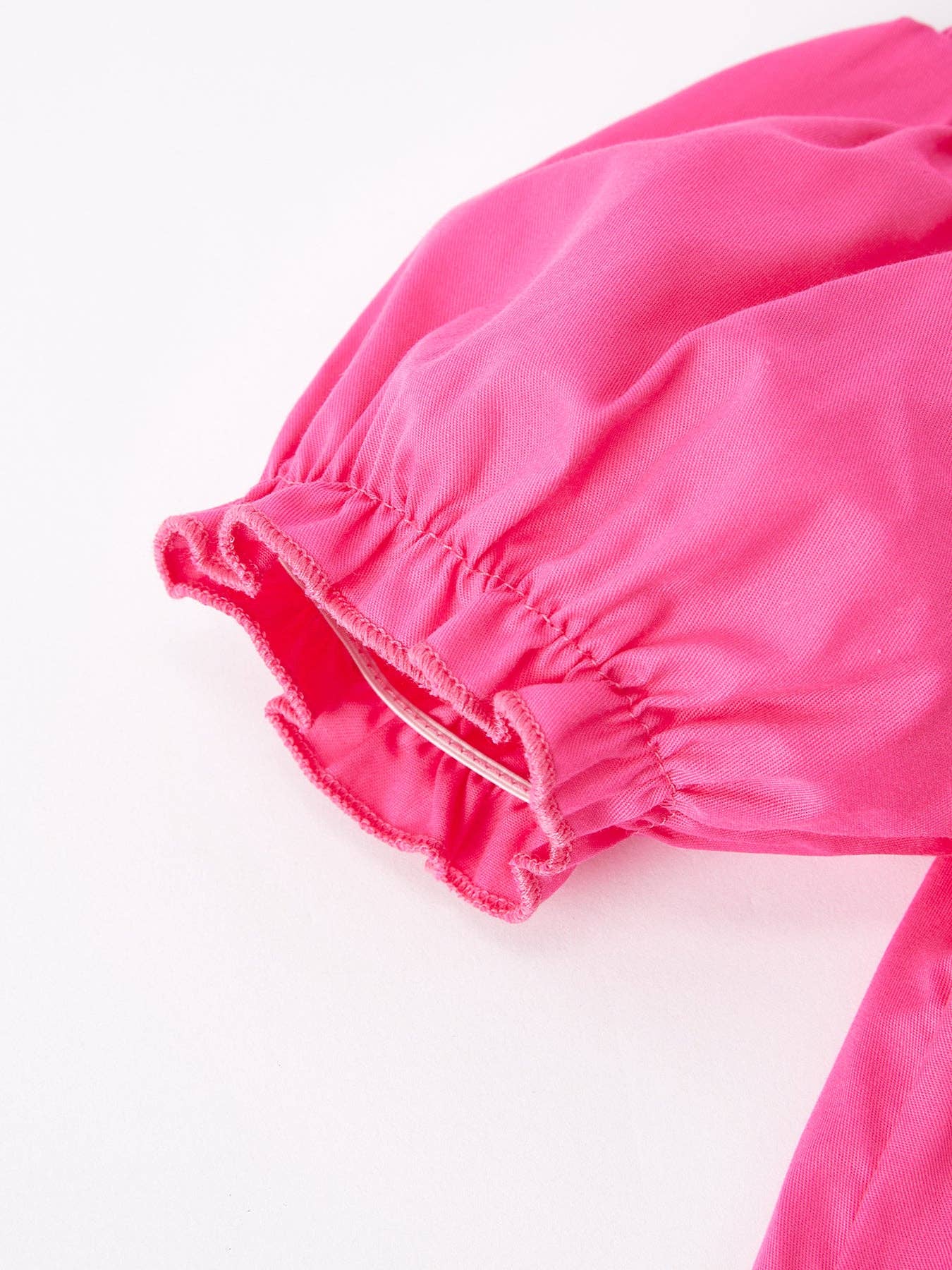 Bow Embroidered Pink Dress