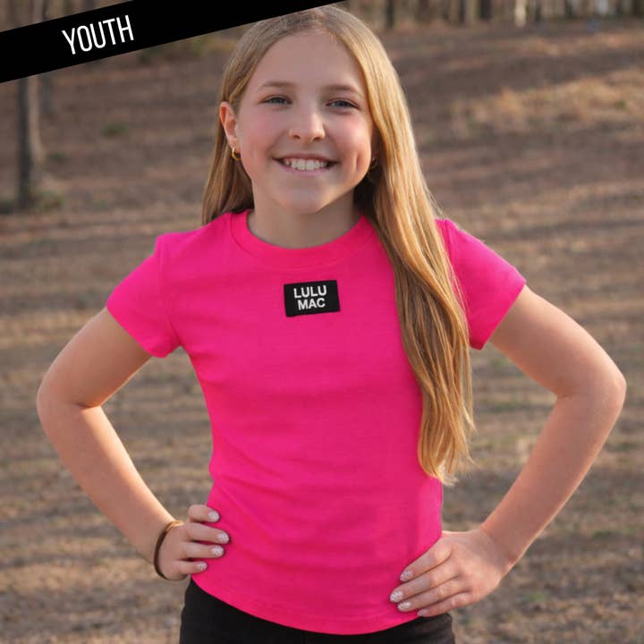 Lulu Mac|YTH Hot Pink Baby Doll Top