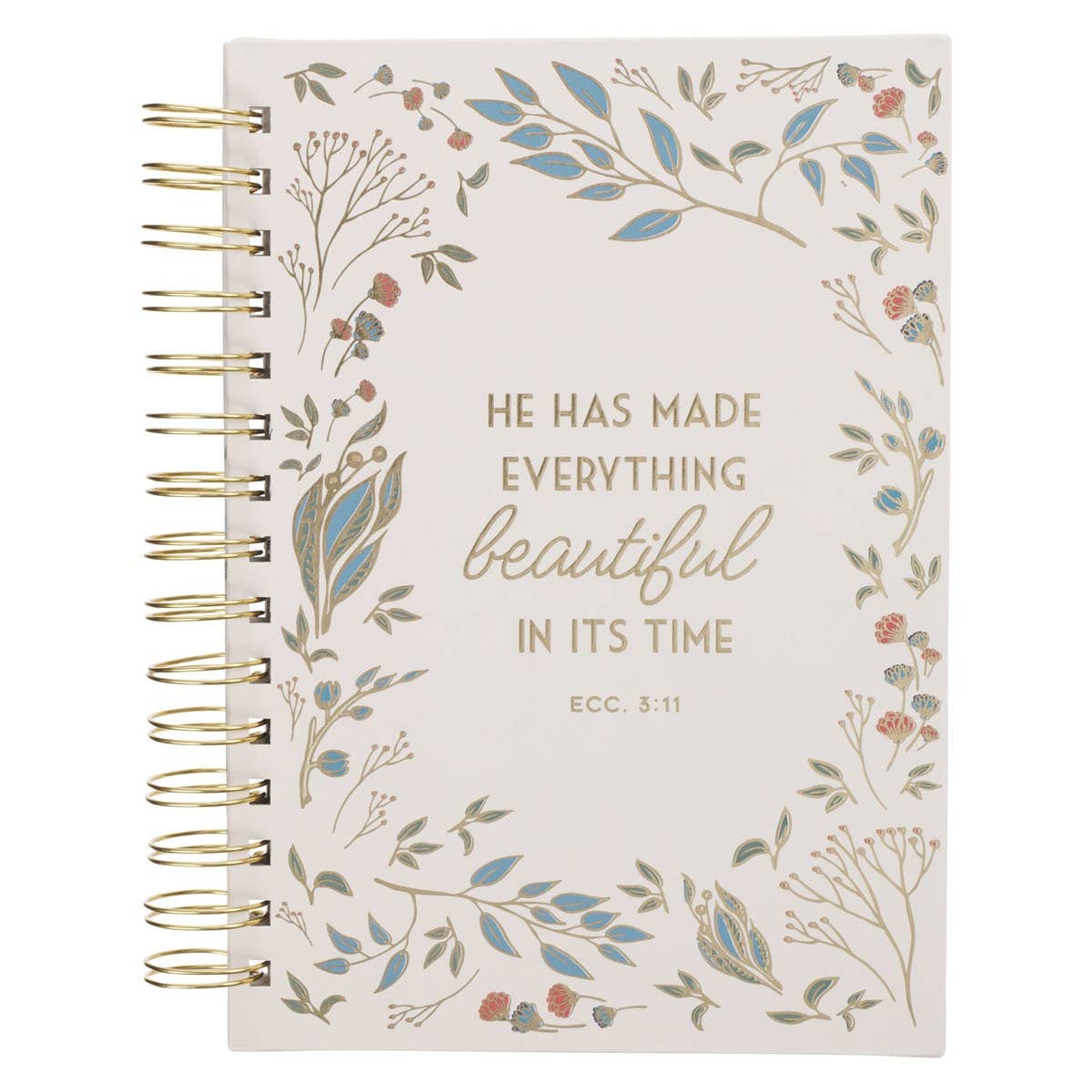 Floral Wirebound Journal