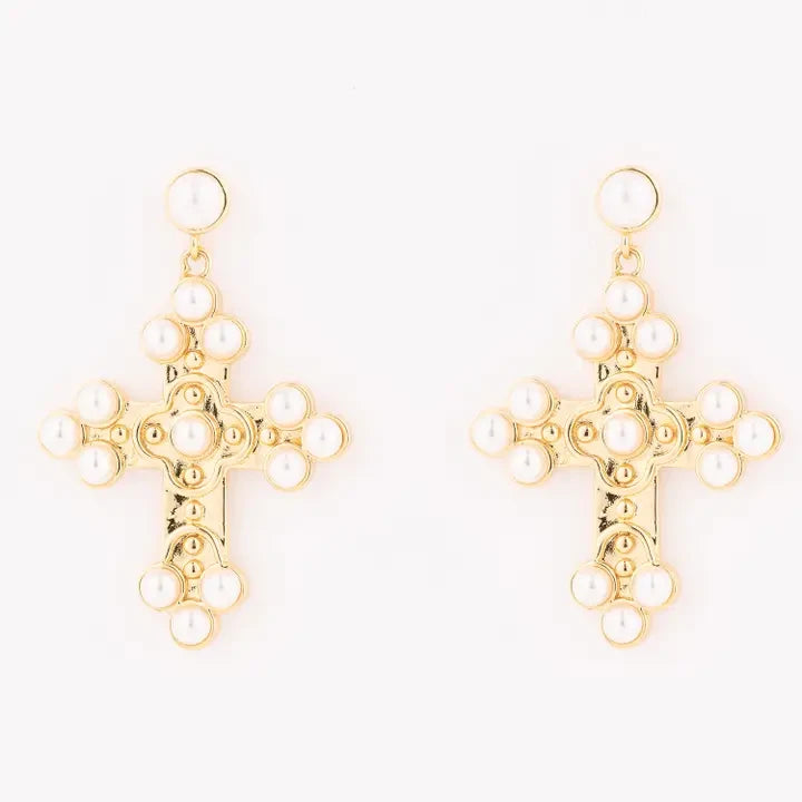Rhea Cross Earrings