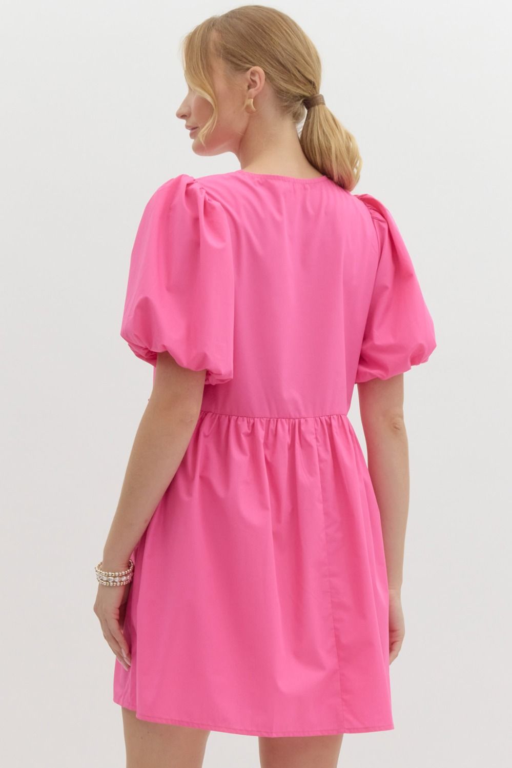 Bow Bubble Mini Dress