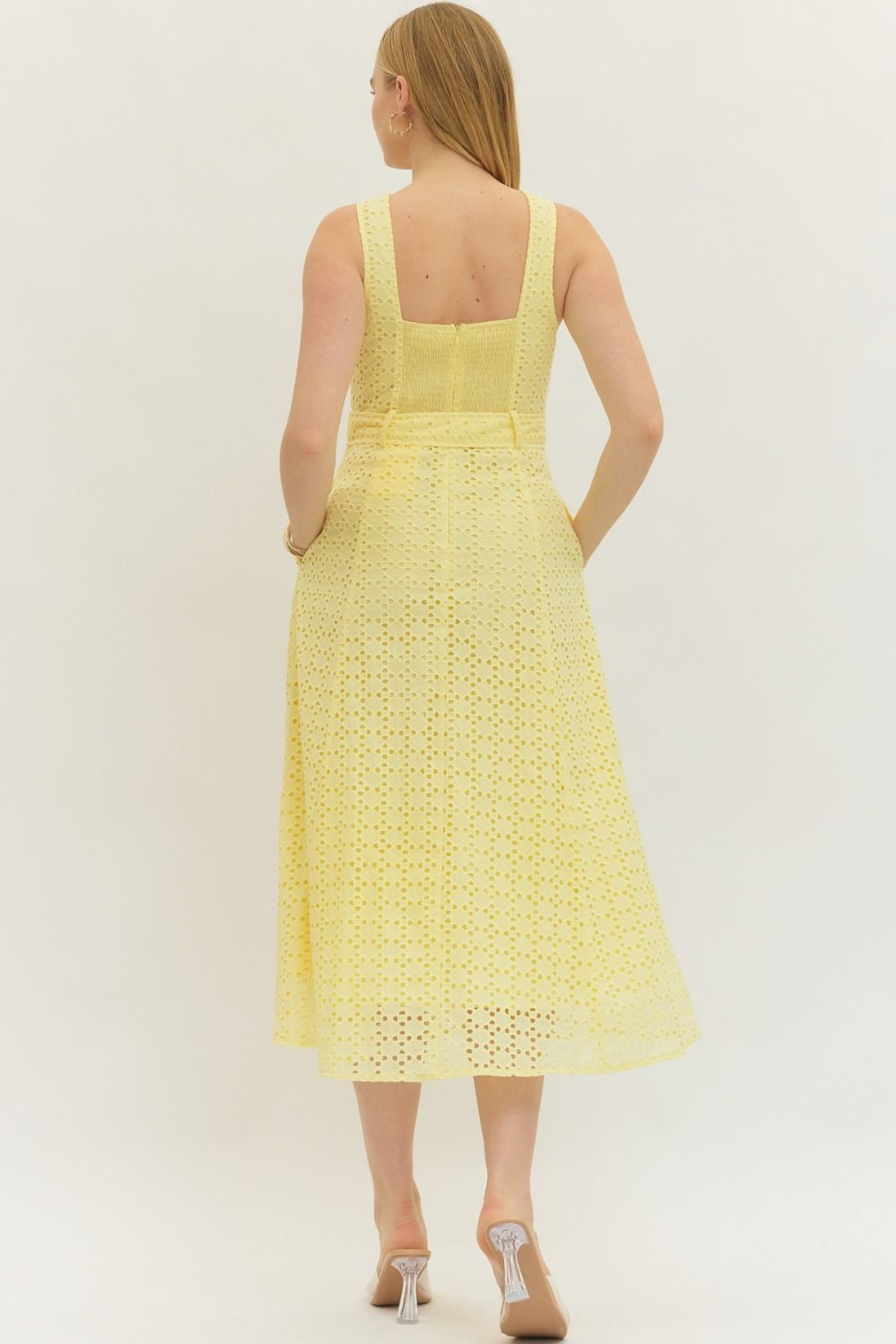 Lemon Eyelet Dress