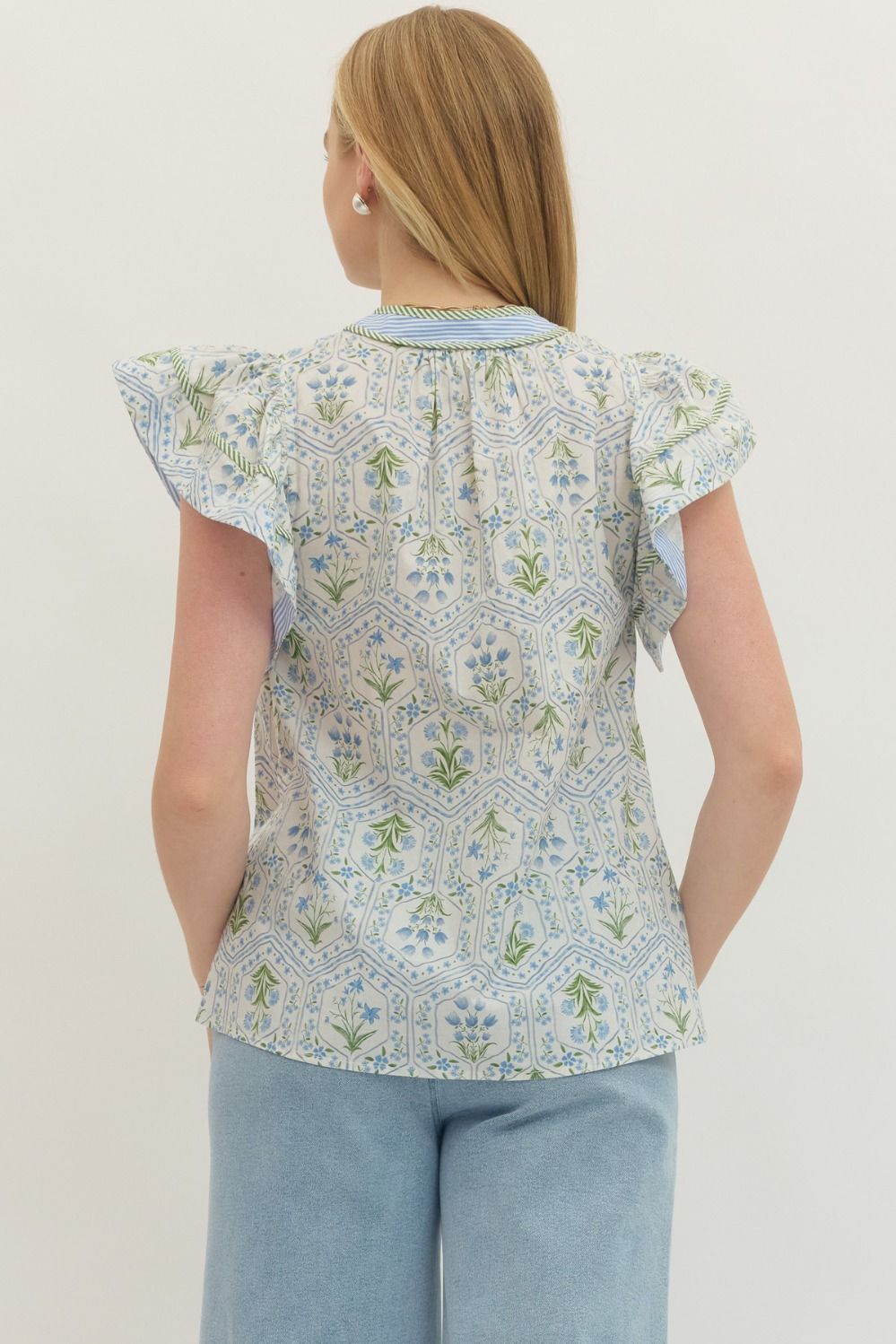 Floral Tile Top