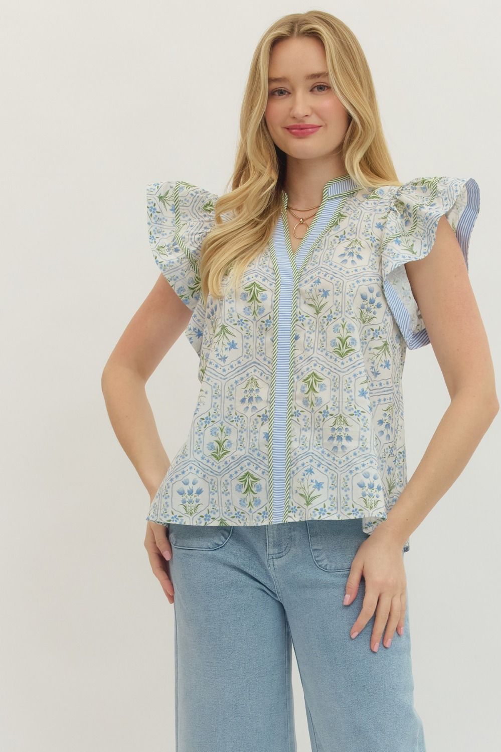 Floral Tile Top