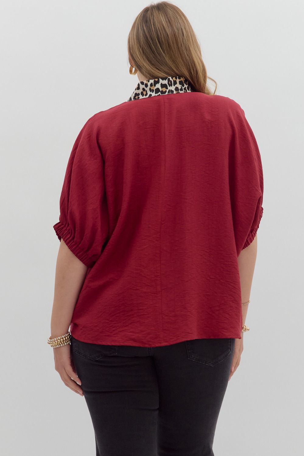 PS Garnet Leopard Top