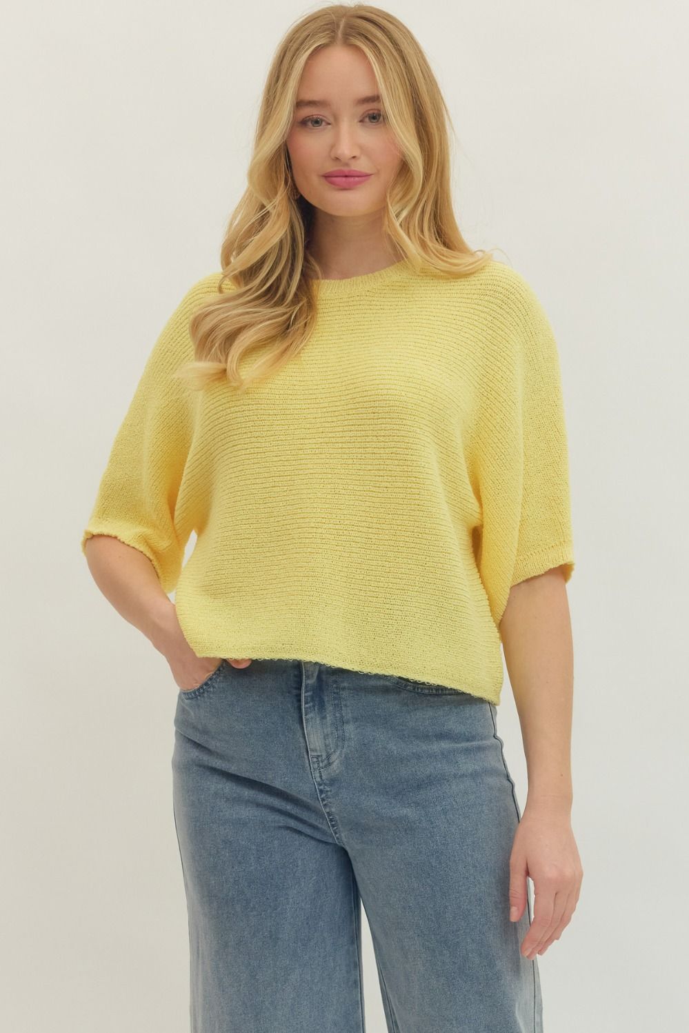 Lemon Knitted Top