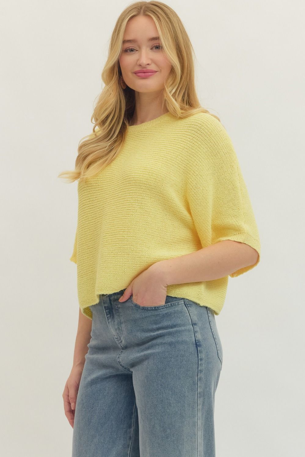 Lemon Knitted Top