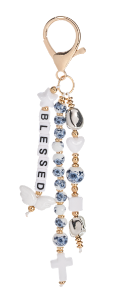 Inspirational Beaded Keychain