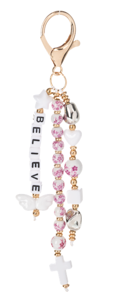 Inspirational Beaded Keychain