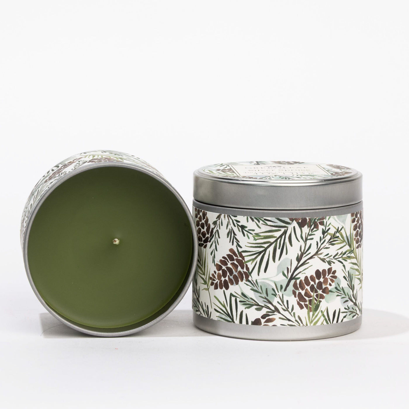 Greenleaf|Silver Spruce Tin Candle