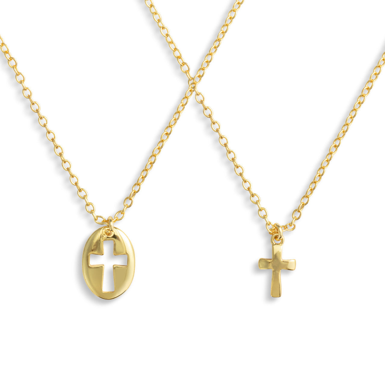 Sharing Kindness Necklace - Cross 16in