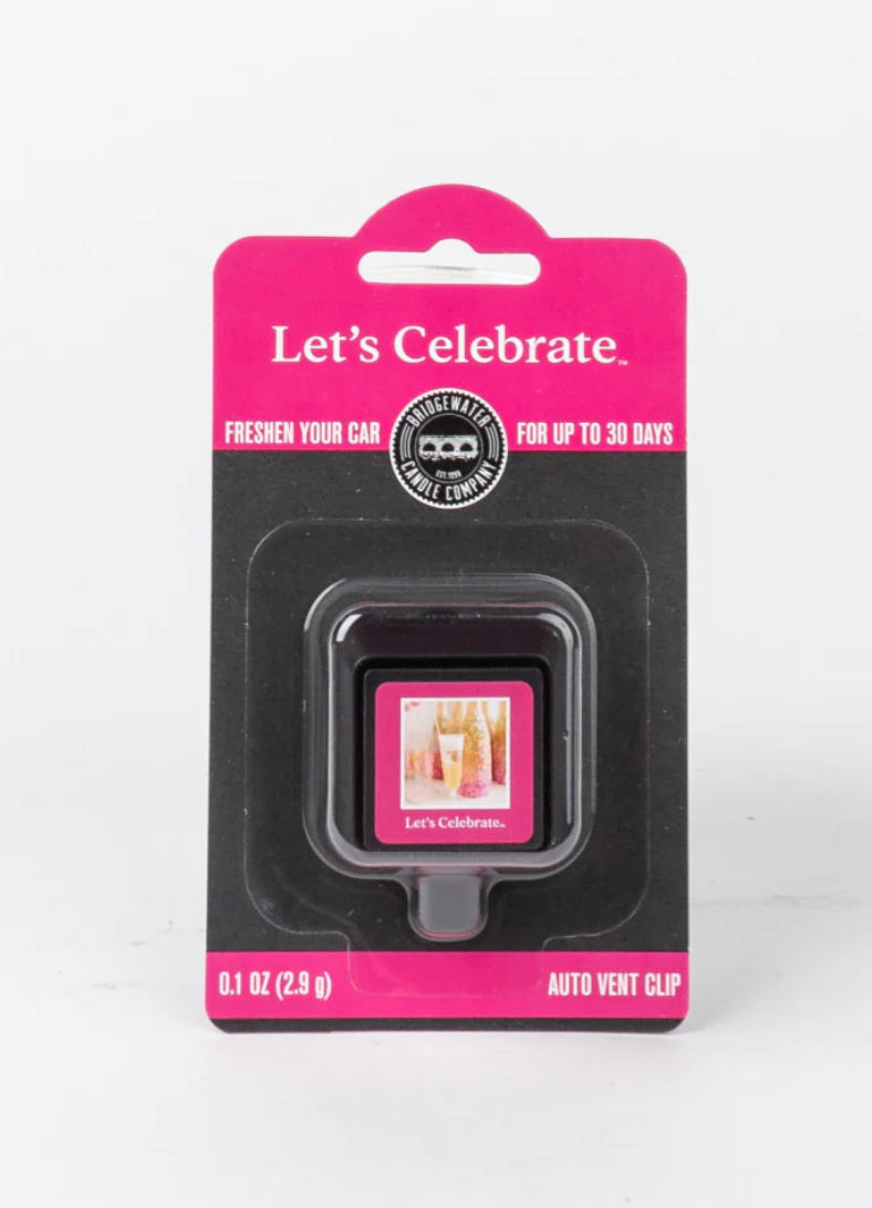 Let's Celebrate Car Vent Clip
