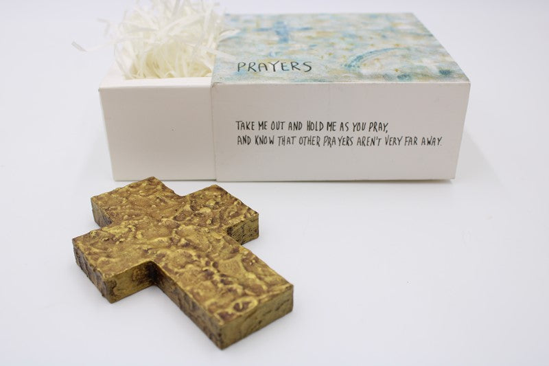 Wood Cross Prayers Box