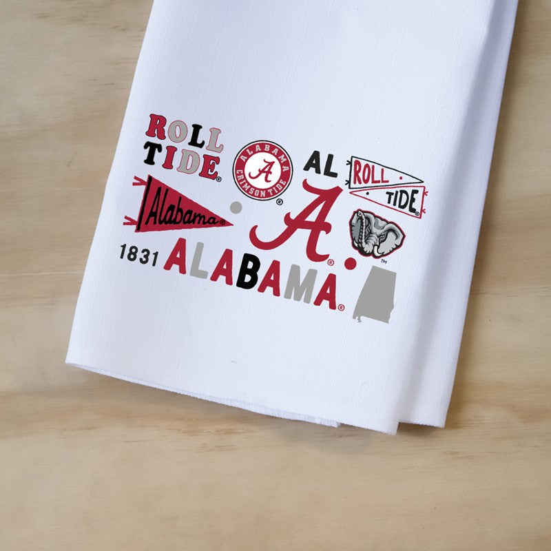 Collegiate Cluster Tea Towel