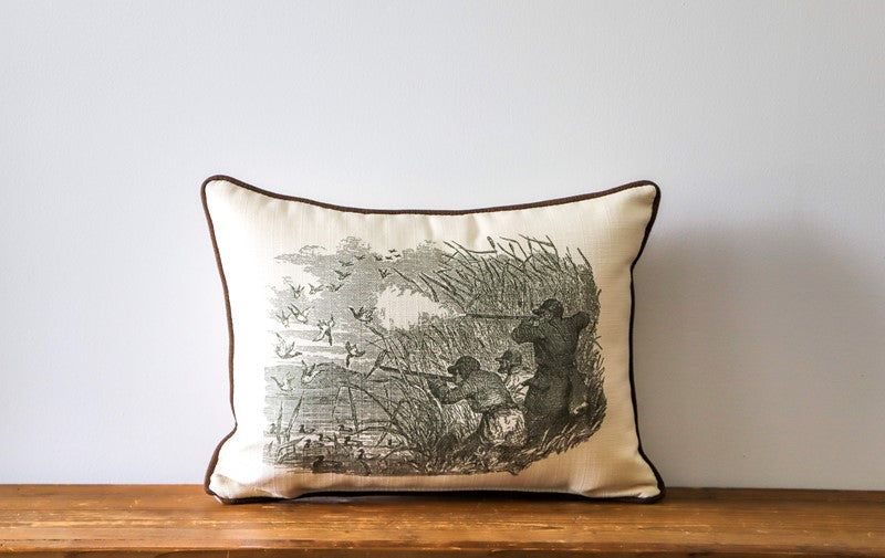 Hunting Scene Pillow