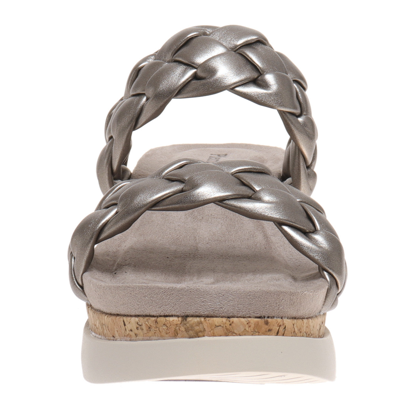 Pewter Braided Wedges