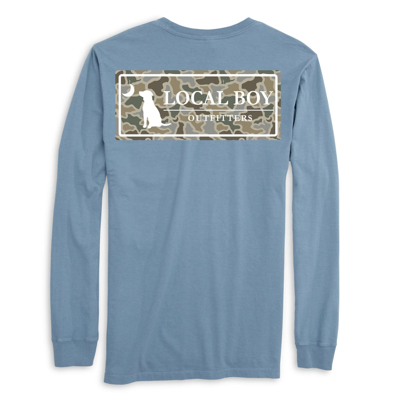 LB| Yth. LS Dog & Moon Camo Tee