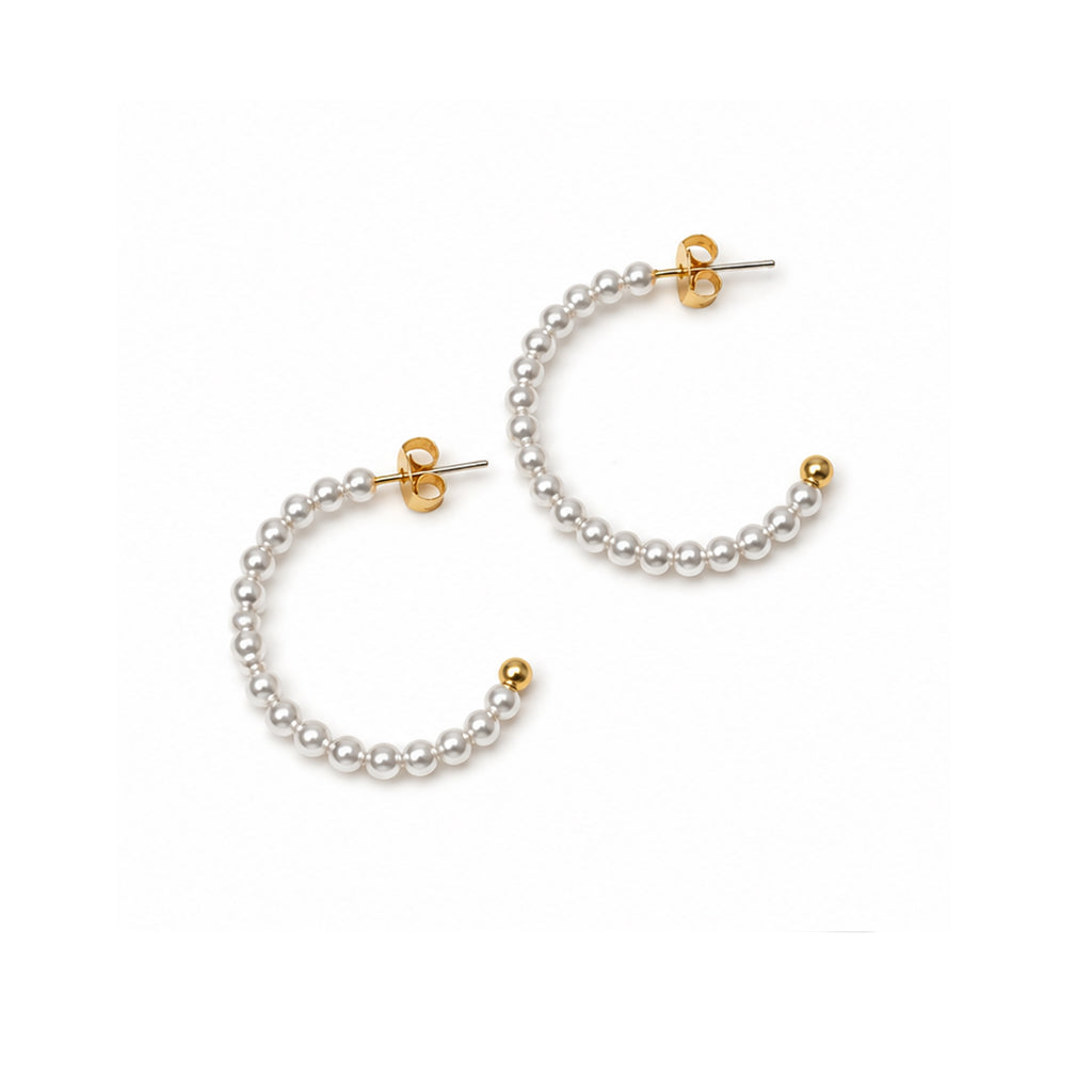Lulu Mac Beaded Hoop Earrings