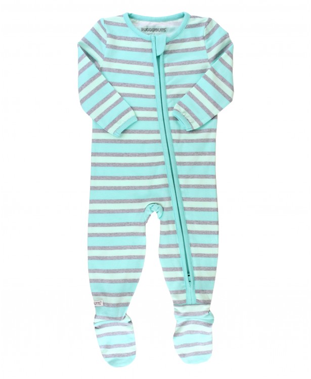 Cool Blue Stripe Footed Pj
