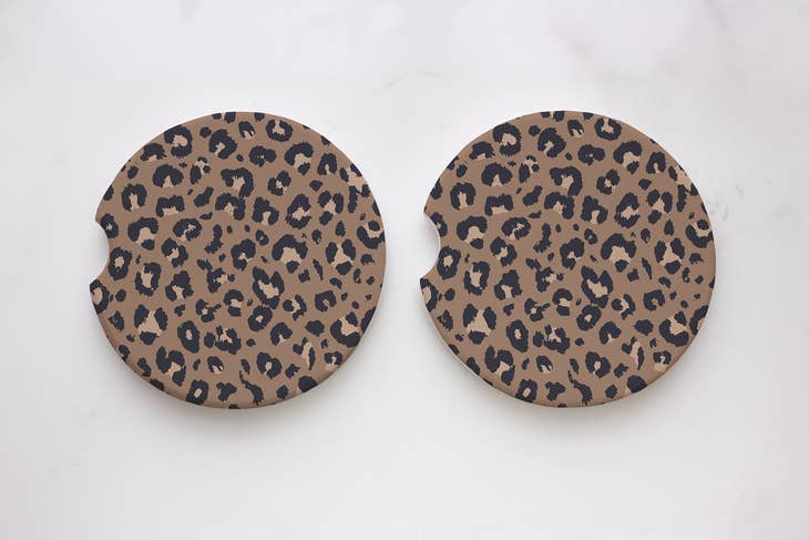 Leopard Car Coasters