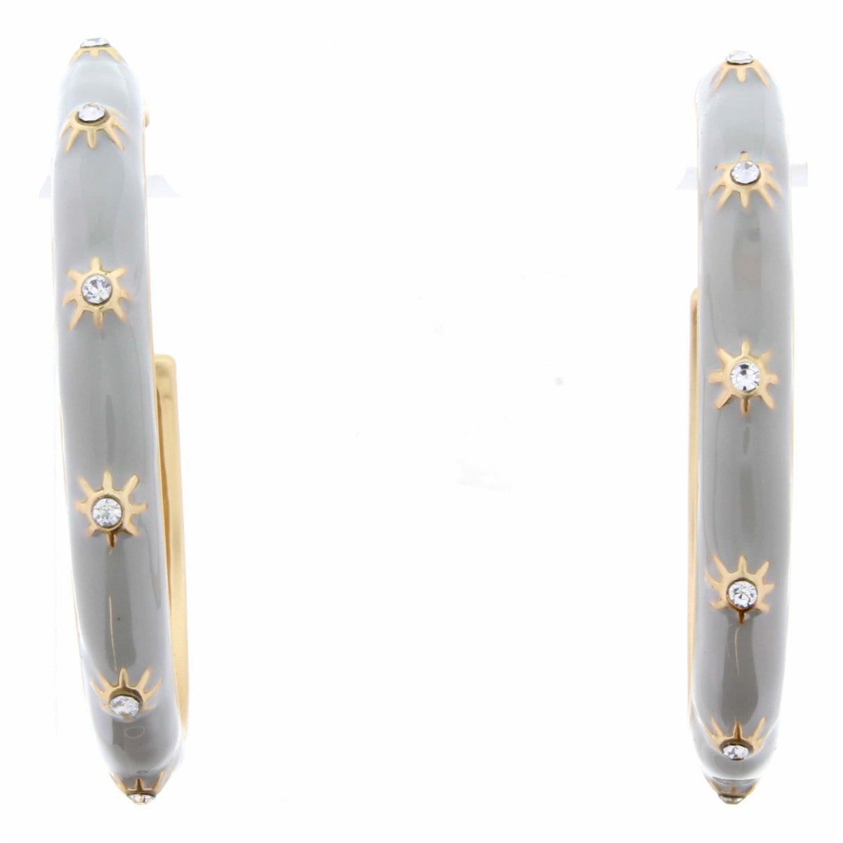 Grey Sun Hoops