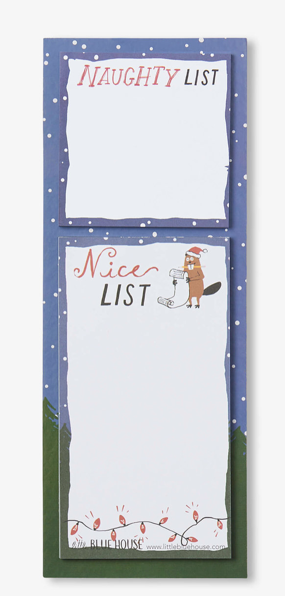 Naughty & Nice Sticky Notes & Magnetic List
