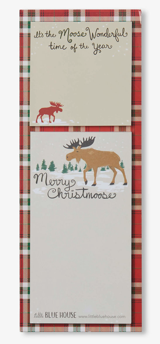 Merry Christmoose Sticky Notes & Magnetic List
