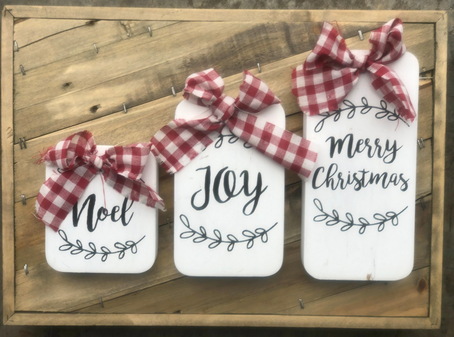 Wood Christmas Blocks