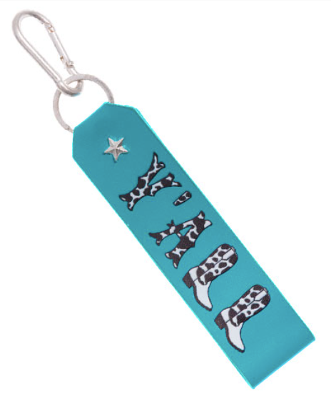 Y'all Leather Keychain