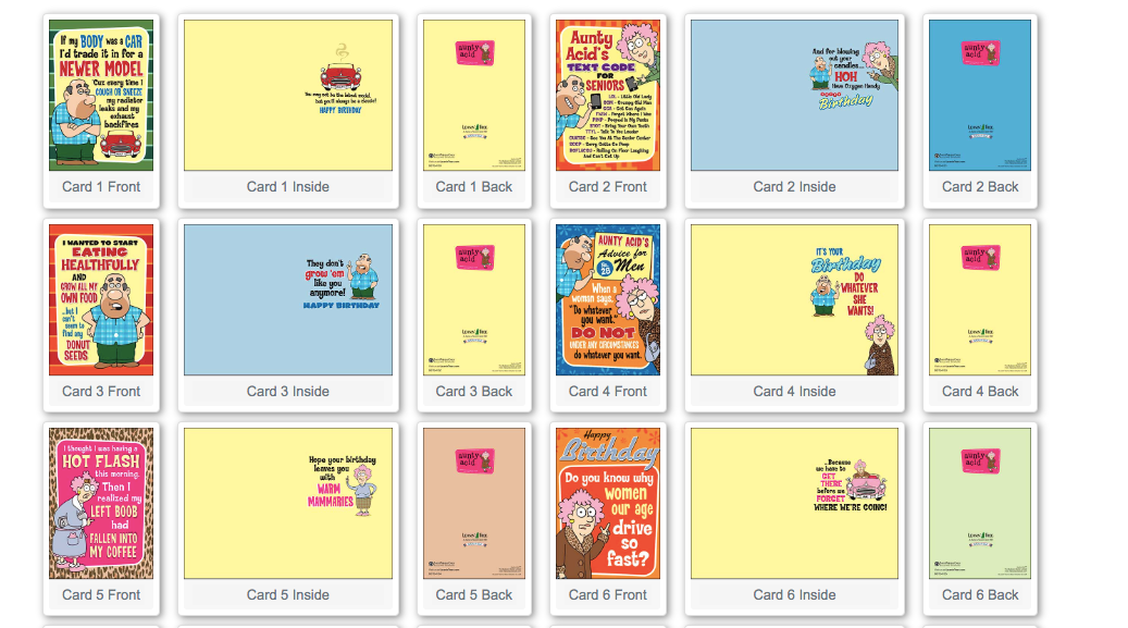 Leaning Tree Card Assortment