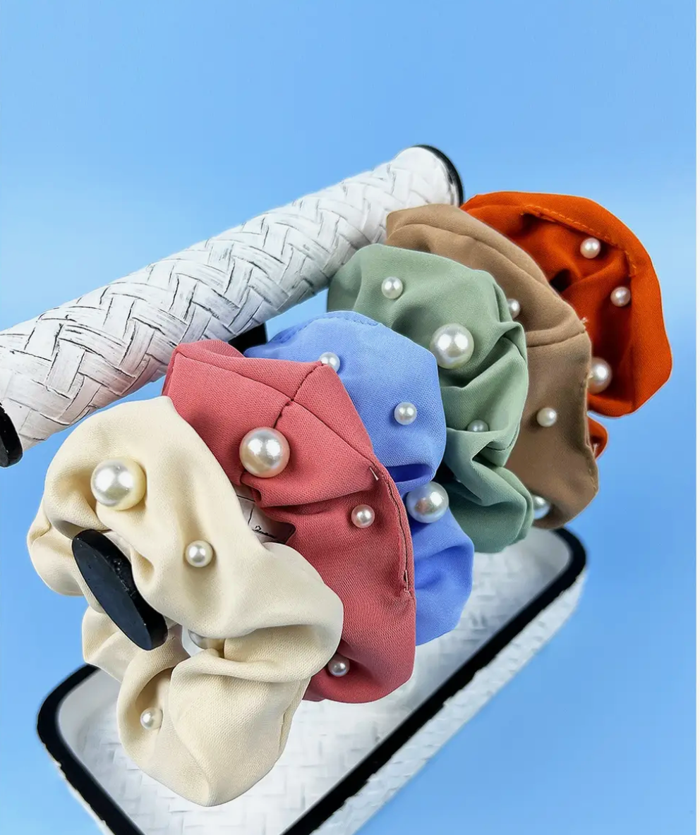 Pearl Scrunchies