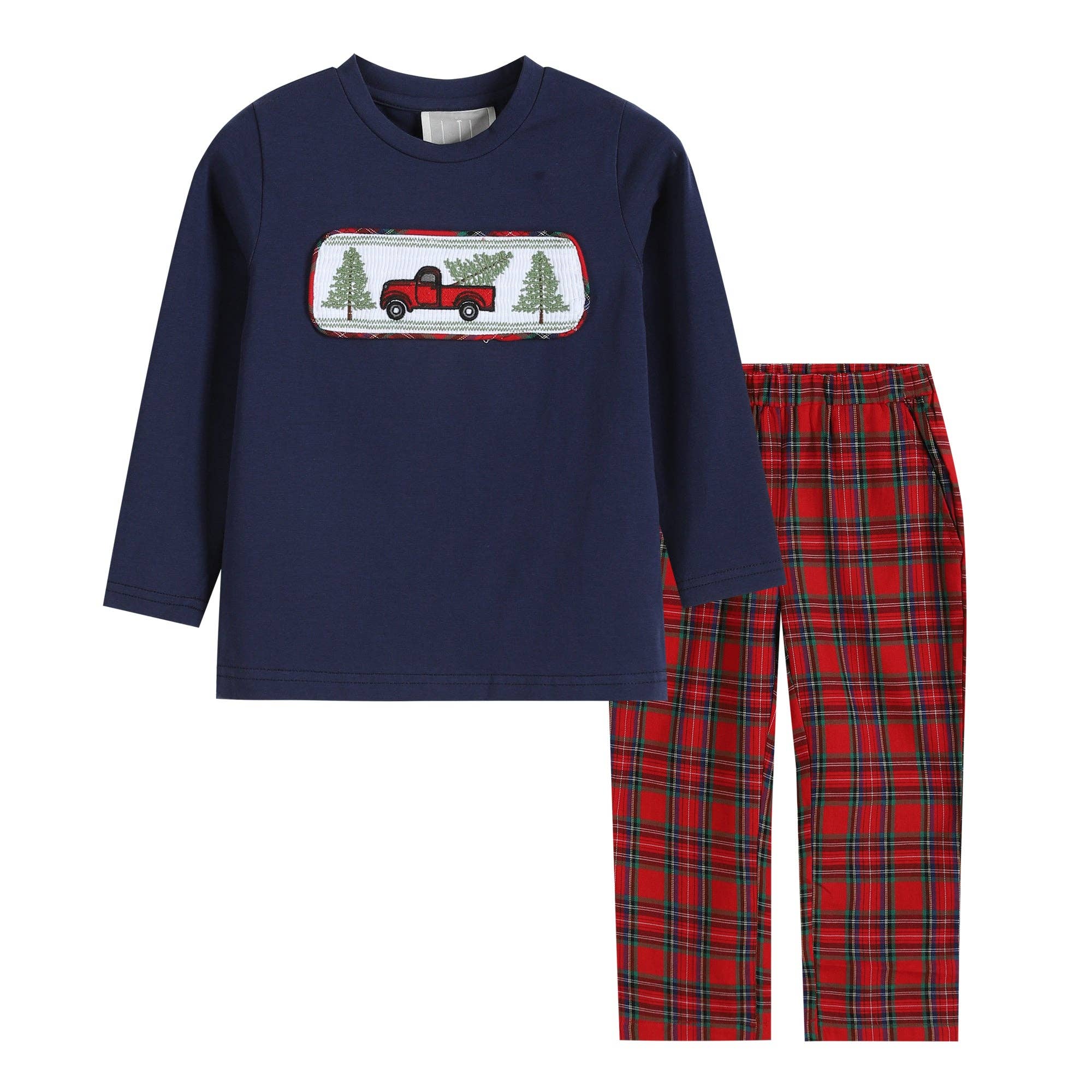 Christmas Plaid Boys Set