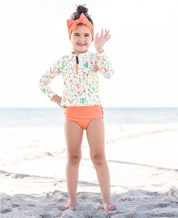 Ruffle Butt Desert Blossoms Bikini Set