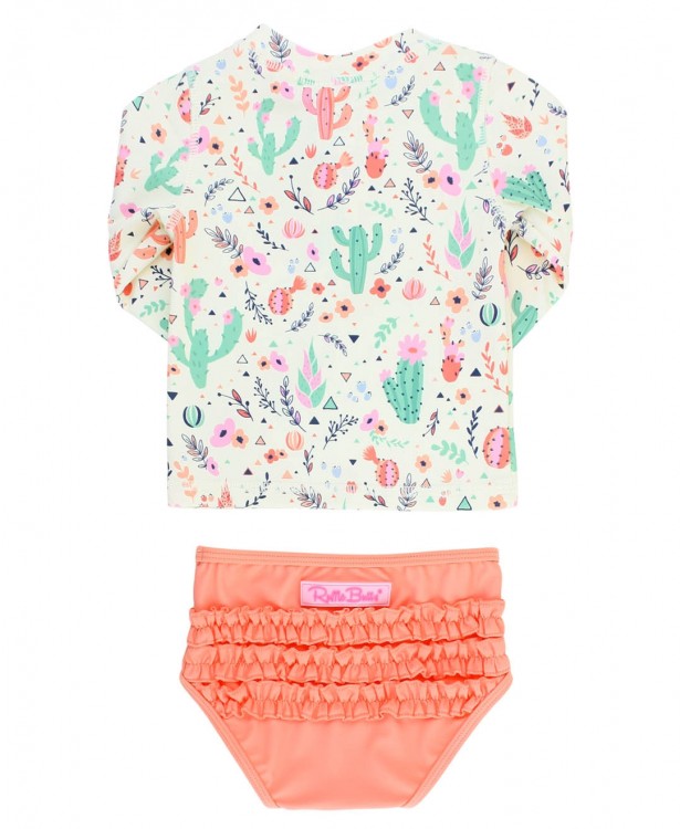 Ruffle Butt Desert Blossoms Bikini Set