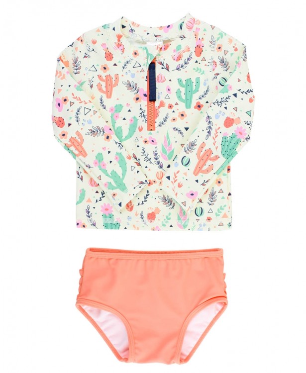 Ruffle Butt Desert Blossoms Bikini Set