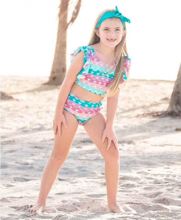 Ruffle Butt Mermaid Tankini Set