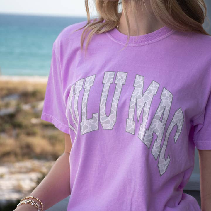 Lulu Mac| Violet Camo Tee