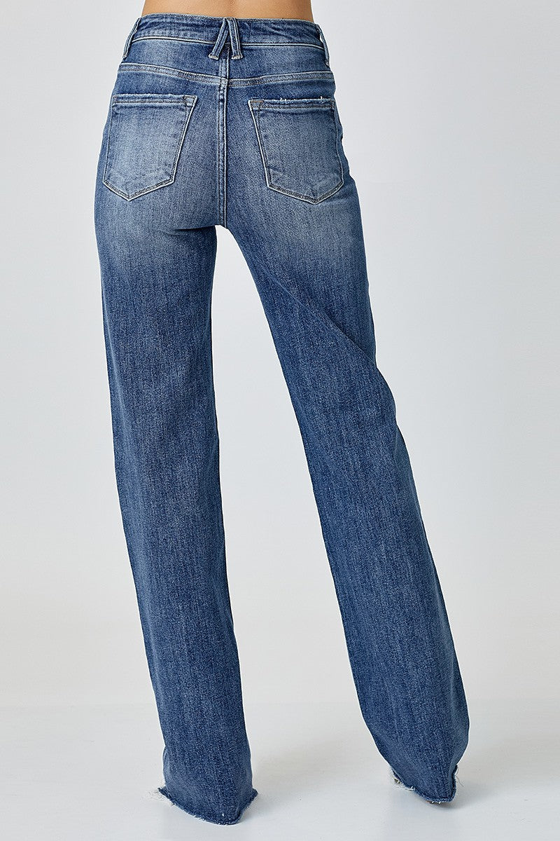 High Rise Straight Jeans