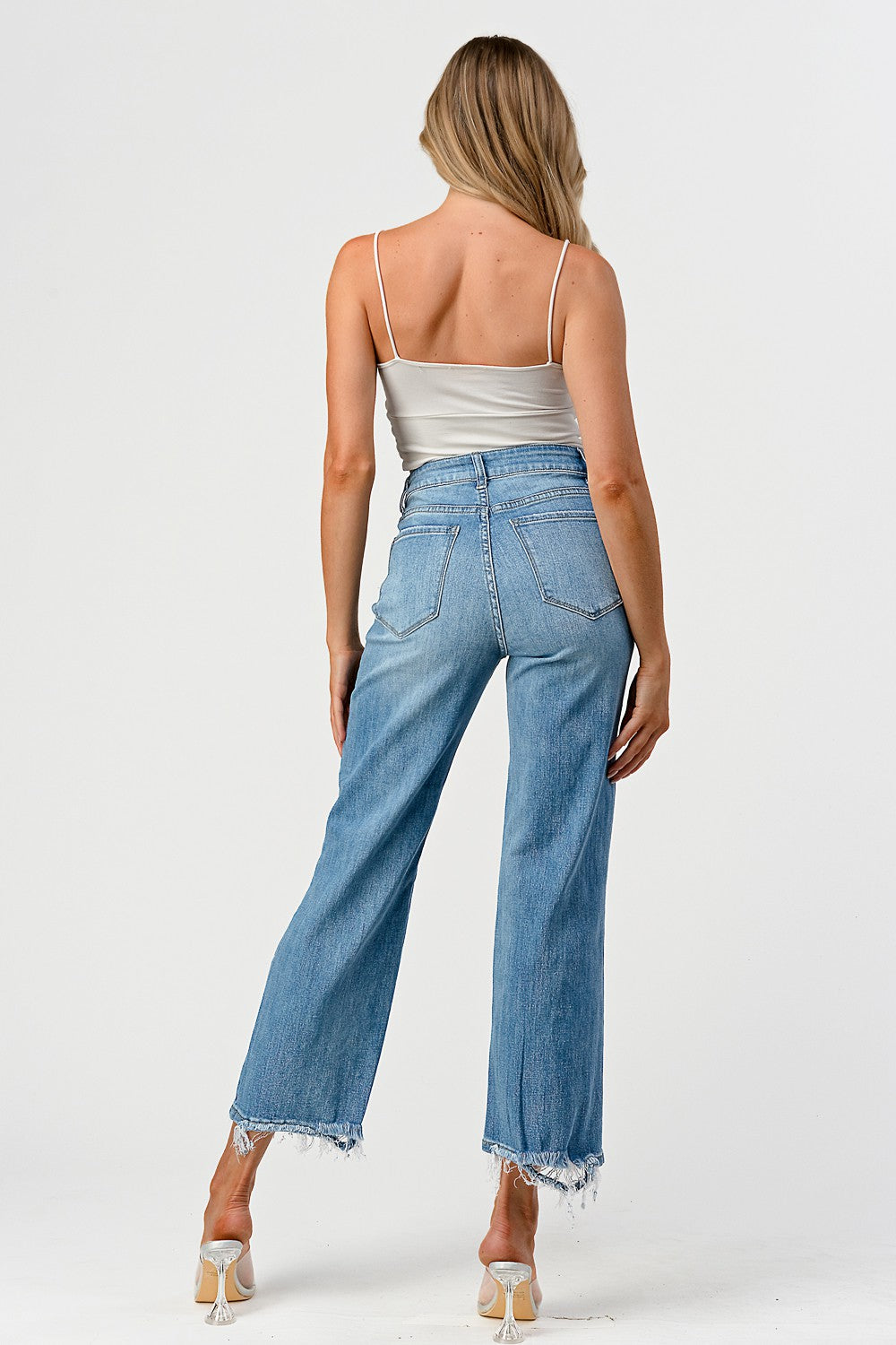 High Waisted Wide Leg Jeans