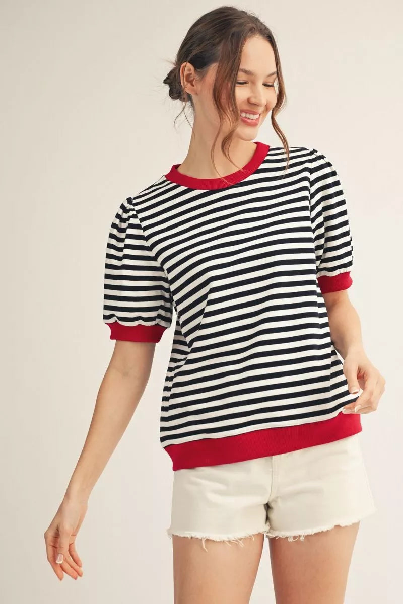 Striped Banded Tee