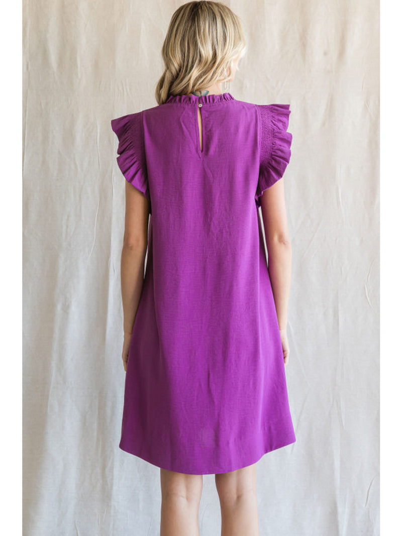 Purple Frill Dress