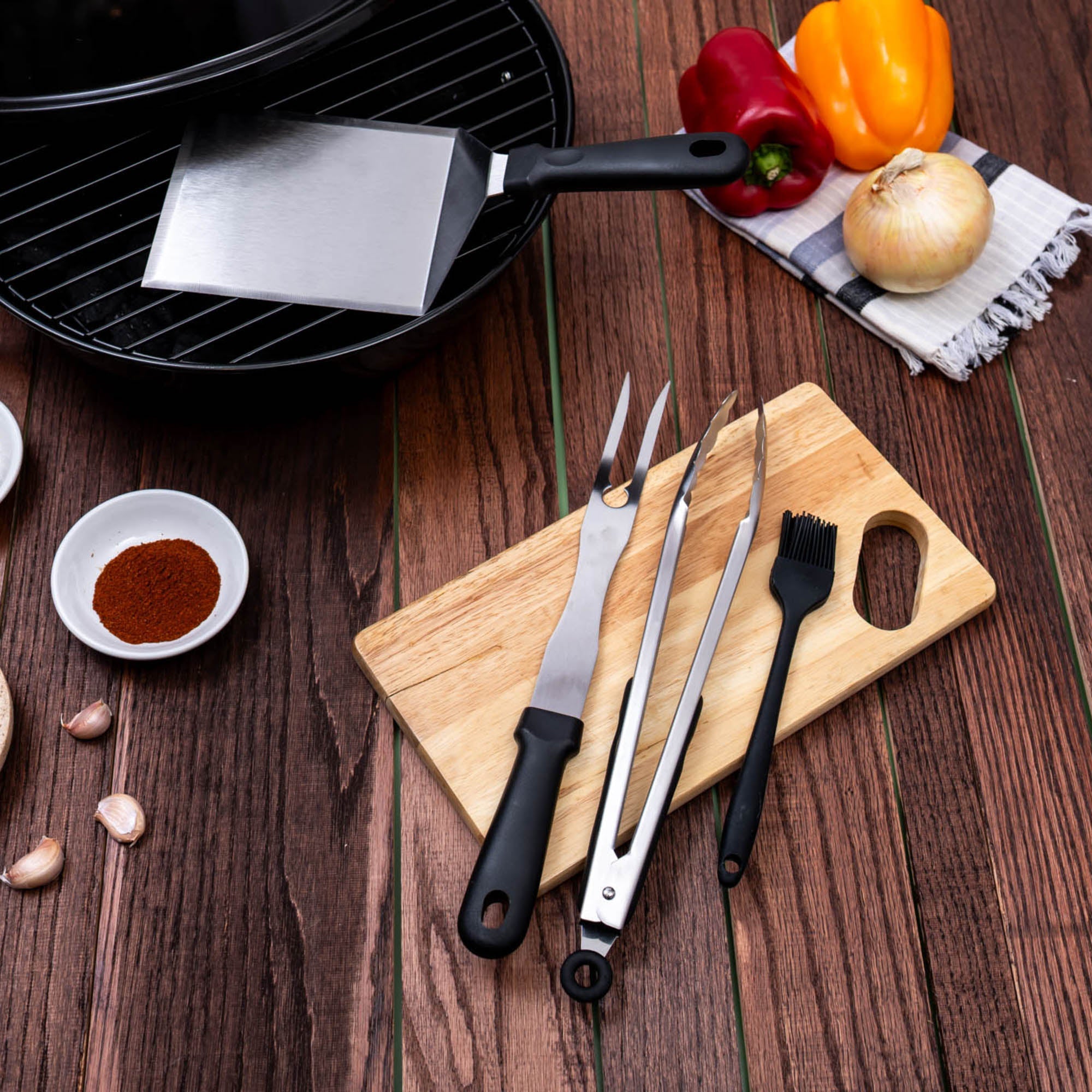 Mad Man|4-Piece BBQ Tool Set