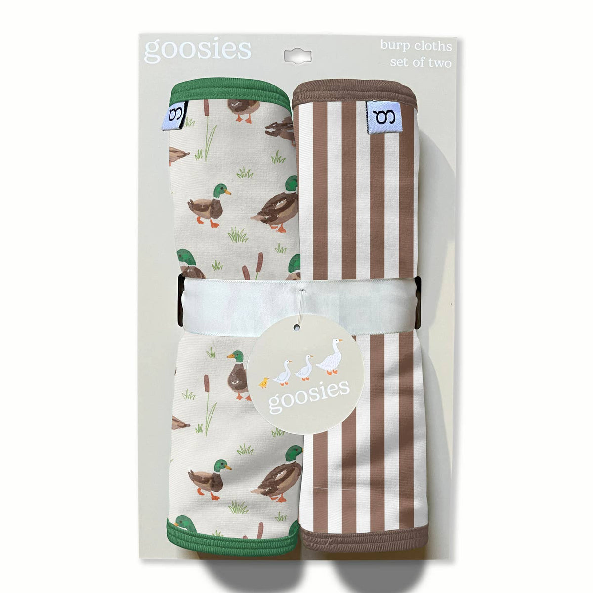 Goosies|Mallard Drake Burp Cloth Set