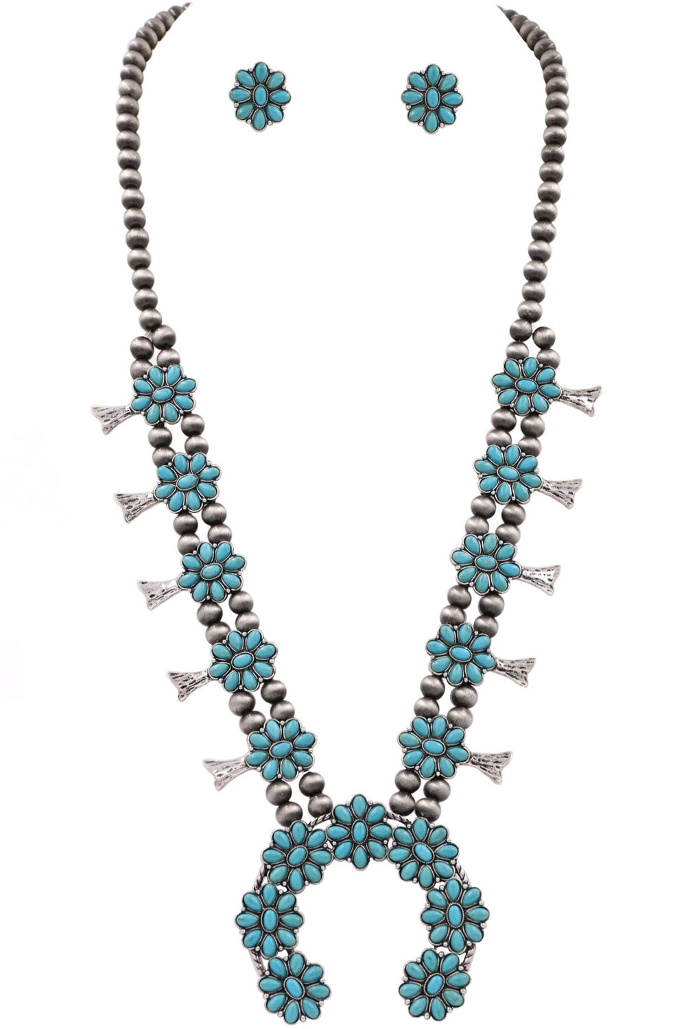 Long Vintage Western Necklace Set