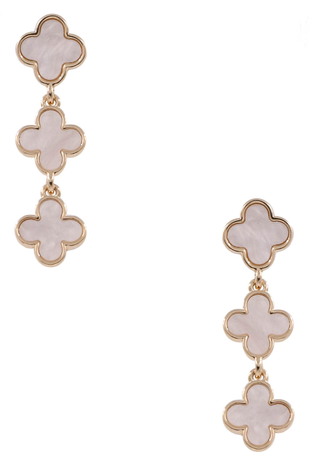 Quatrefoil Layered Earrings