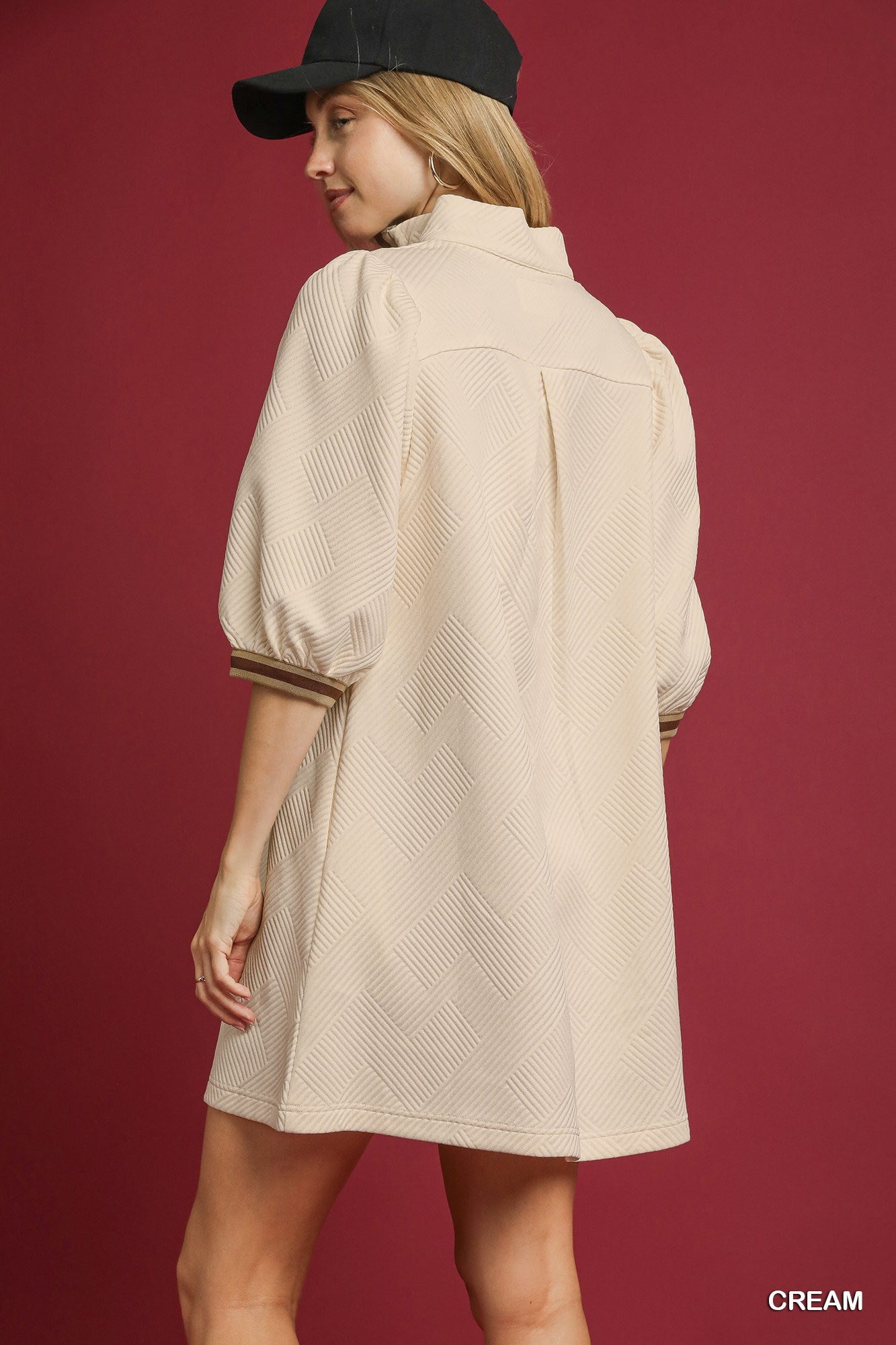 Striped Jacquard Dress