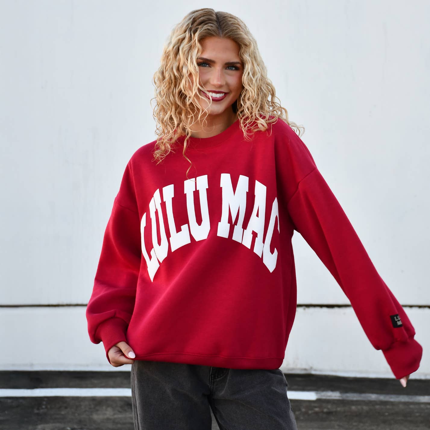 Lulu Mac|Crimson Sweatshirt