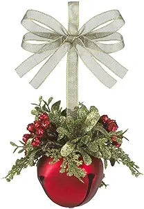 4" Mistletoe Bell Ornament