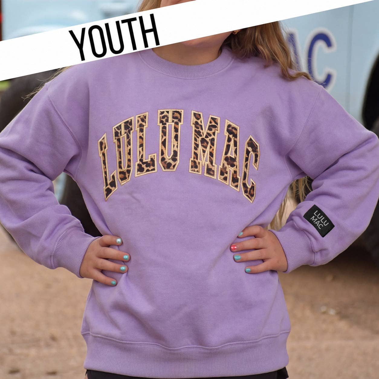 Lulu Mac|YTH Leopard Sweatshirt